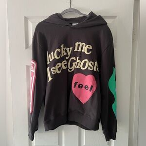 Men’s Grey Hoodie with Graphic Print size Small